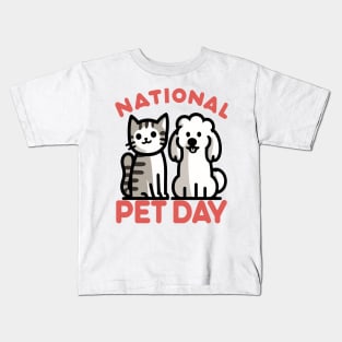 Celebrate National Pet Day with Adorable Pals Kids T-Shirt